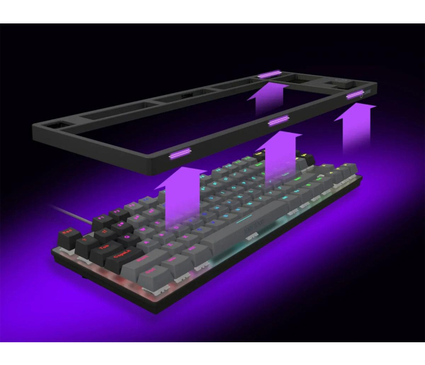 Lorgar Azar 514TKL RGB Czarna LRG-GK514TKL-BK-US - 1326964 - zdjęcie 9